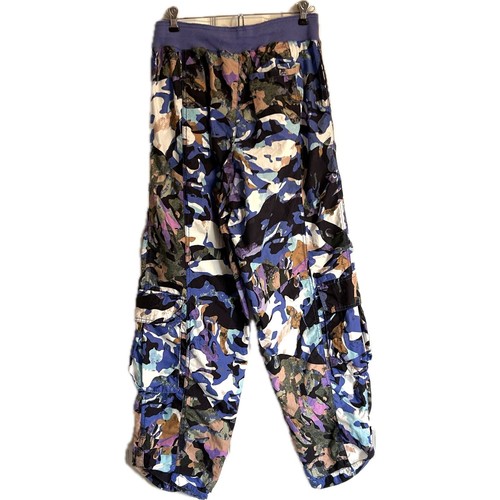 Free People Movement Cargo Pants, Colorful Camo Pattern, Indie Vanguard Style, M - Picture 10 of 10