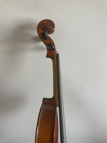 Old 1/2 Size violin Solid  flamed maple back spruce top hand carved 0180 - Picture 4 of 7