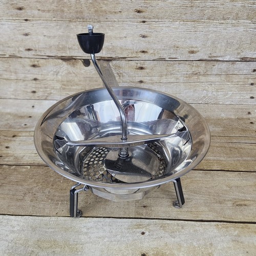 Vtg Macina Legumi Vegetable Food Mill 18/10 Stainless Steel Made In Italy - Picture 9 of 13