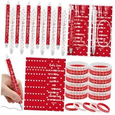 Sinload Set Christian Valentine's Day Gifts John 3: 16 Cards Jesus Loves Me 40