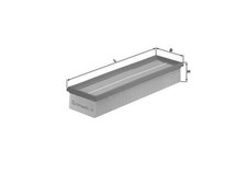 Luftfilter MAHLE ORIGINAL LX 617 passend für MERCEDES-BENZ SL (R129)