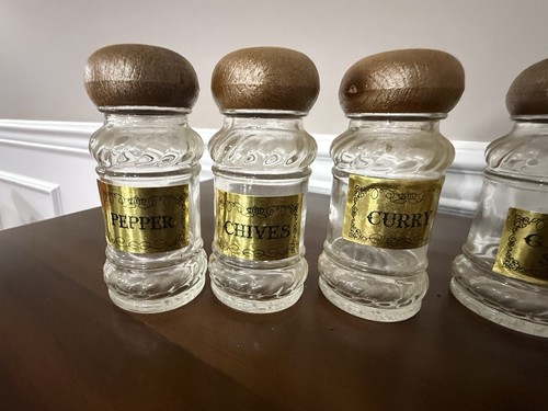 Vintage Spice Jars Set Of 12 - Picture 4 of 10