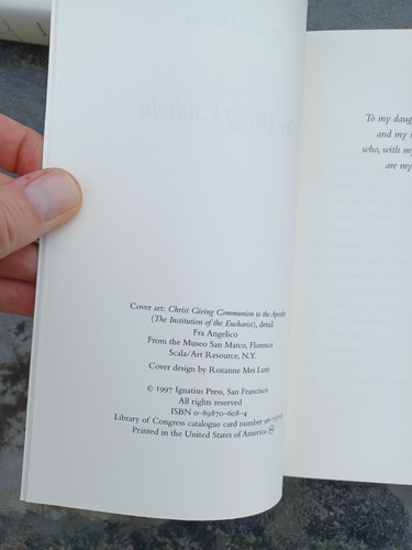 On Being Catholic by Thomas Howard Sealed New Ignatius Press - Foto 7 di 8
