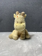 Koala Baby Giraffe Plush Shaggy Yellow Orange Spots Toy Bean Bag Sitting 12"