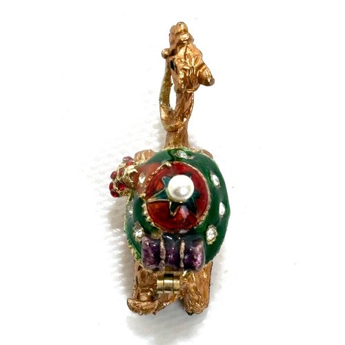 Vintage Schmuck Kamel Mini Schmuckschatulle 1 Zoll hoch x 1,5 lang - Bild 4 von 6