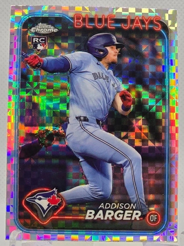 2024 Topps Chrome Update ADDISON BARGER XFRACTOR Refractor Rookie RC Card USC159