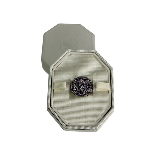 Swarovski Black Panther MARVEL Ring, Purple, Rhodium Plated 58 USA 8 Unisex - Picture 2 of 10
