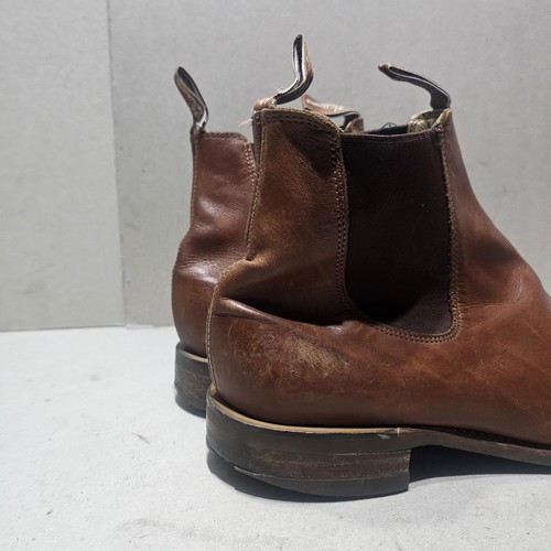 R. M. WILLIAMS BOTAS CHELSEA DE CUERO FORMALES PARA HOMBRE MARRÓN TOSTADO TALLA UK10 EU44 - Imagen 3 de 20