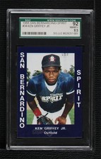1988 Cal League California Ken Griffey Jr (Authentic; Blue Jersey) SGC 92 HOF