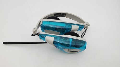 Suntone AM FM Radio Headphones Translucent Blue Frutiger Aero Y2K Headset Tested - Picture 8 of 8