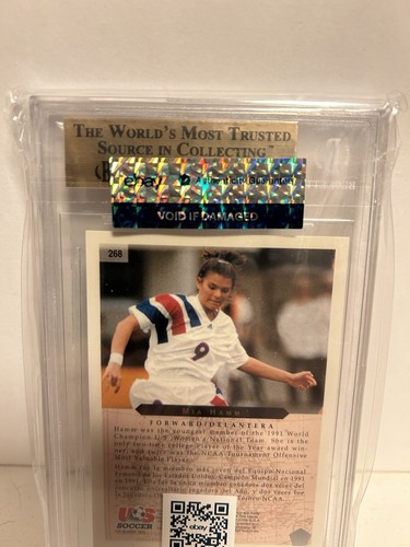 Mia Hamm 1994 Upper Deck World Cup Contenders 268 BGS 9.5 USA Soccer Rookie Card - Bild 5 von 6