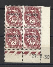 ANDORRE - coin daté du 2c type Blanc