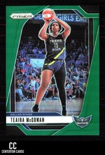 2024 Panini Prizm WNBA #105 Teaira McCowan Green Prizms Dallas Wings
