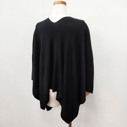 JOSEPH Silk cashmere cape pullover poncho black 5-0917T∞ - Picture 2 of 6