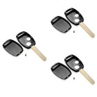 3pcs 2 Buttons Remote Case Keyless Entry Remote Head Key Case Cover Shell for