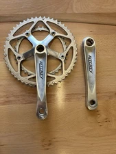 vintage Ritchey Road CX Double Crankset Octalink V2 170mm 53/39T 9 speed Silver