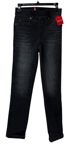 Spanx Straight Leg Ankle Jeans Women's XS Vintage Black Pull on Stretch NWT - Picture 1 of 8
