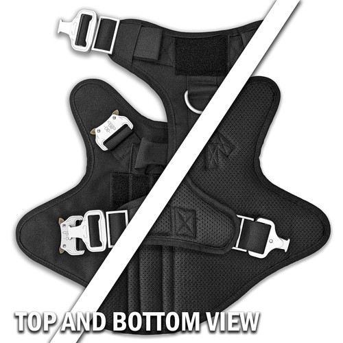 Pets ProMax Heavy Duty Tactical Dog Harness with All Metal Buckles | No-Pull ... - Picture 5 of 6
