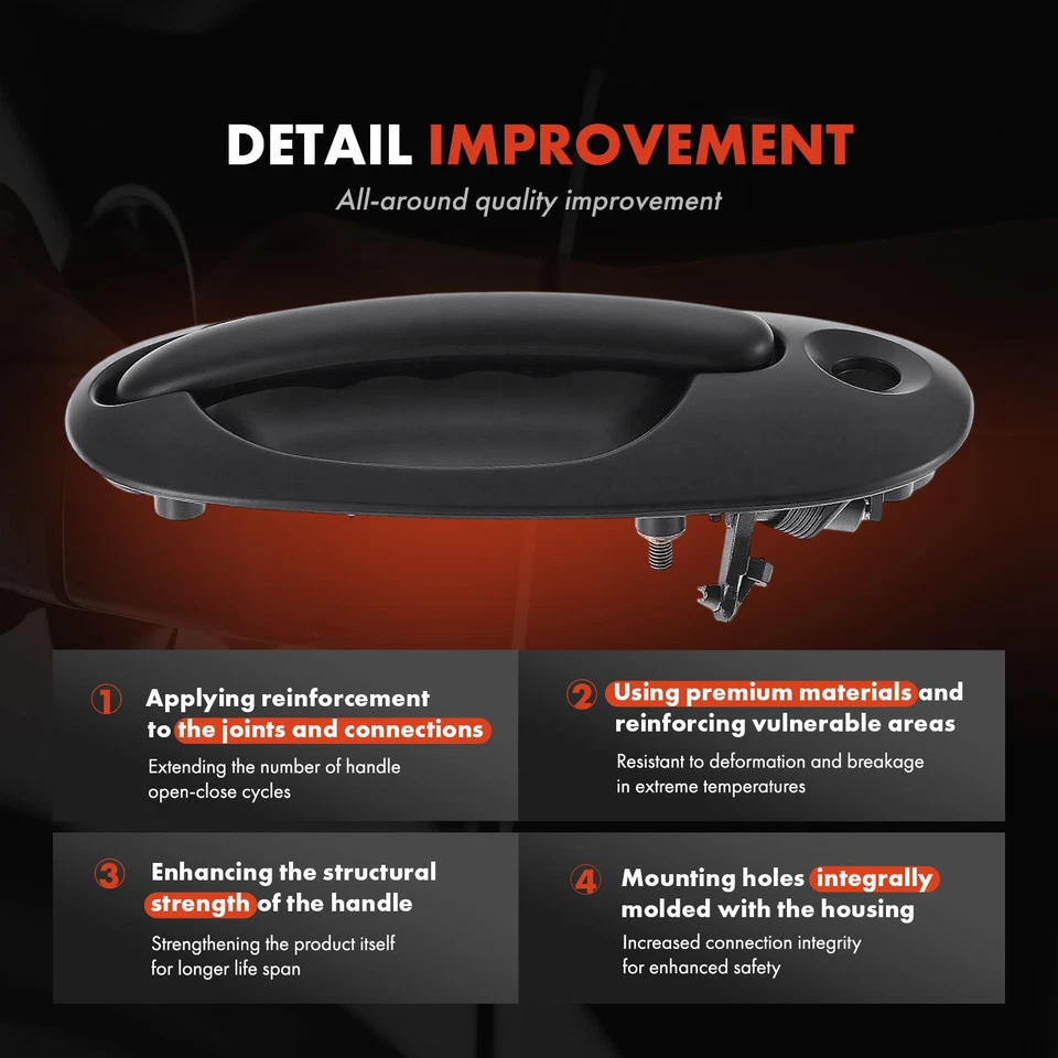 Задняя правая наружная дверная ручка для Dodge Caravan Chrysler Town & Country 96-00 - Изображение 4 из 4