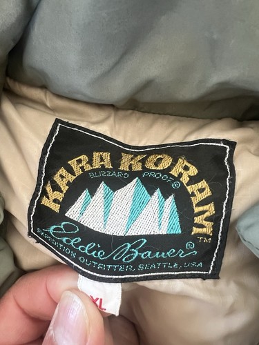 Vintage Eddie Bauer Kara Koram Men's Size XL Down Jacket Read - Picture 2 of 15