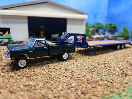 Custom liftet 1/64 1982 Dodge Ram 1st Gen 4x4 Truck Cummins AHK & Tow Ertl DCP - Bild 12 von 13
