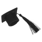  Mini Doctoral Hat with Tassels Graduation Season Head Decoration