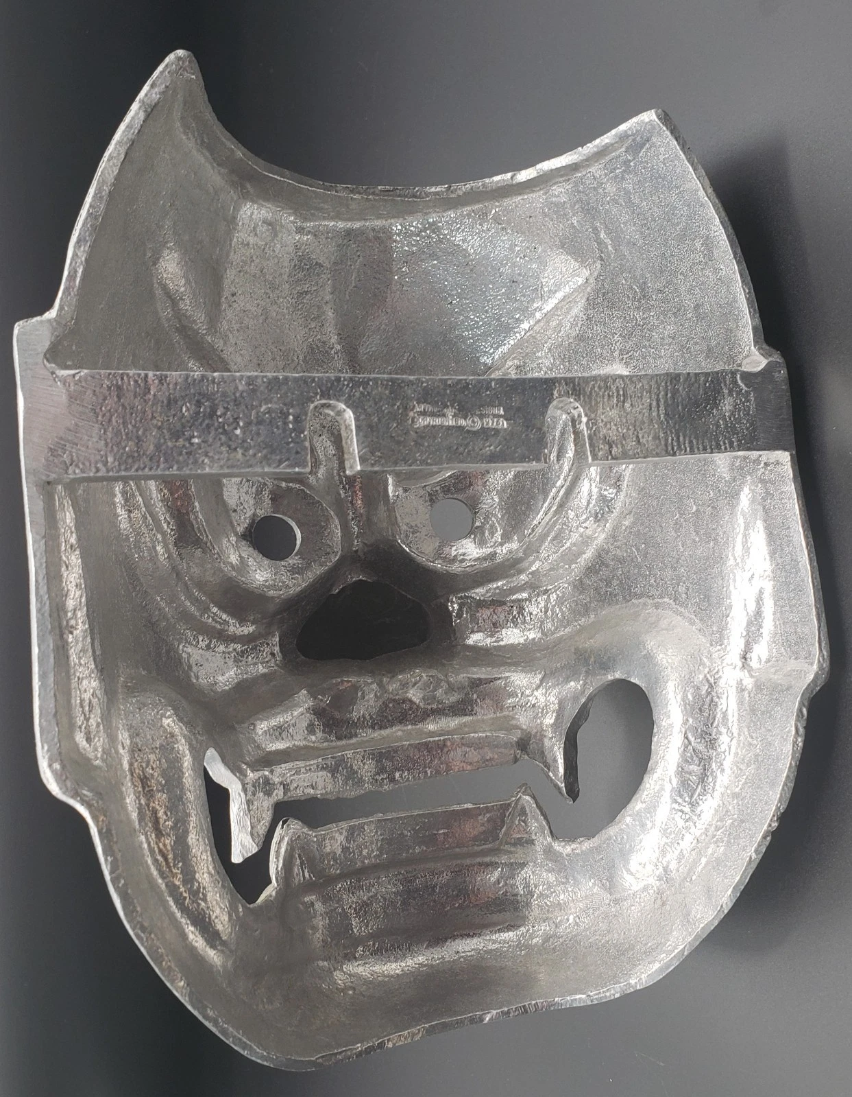 Vintage aluminum Arthur Court Studio Design - Demon  mask 1976 image 3