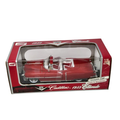 ANSON 1:18 Diecast 1953 Cadillac Eldorado Convertible Dwight D. Eisenhower Neu in OVP