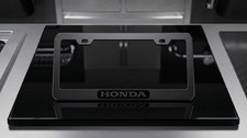 Black On Black Honda License Plate Frame High Quality Black Steel Metal
