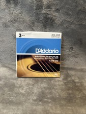 D'Addario EJ16-3D Phosphor Bronze Light Acoustic Guitar Strings 3 Sets EJ16