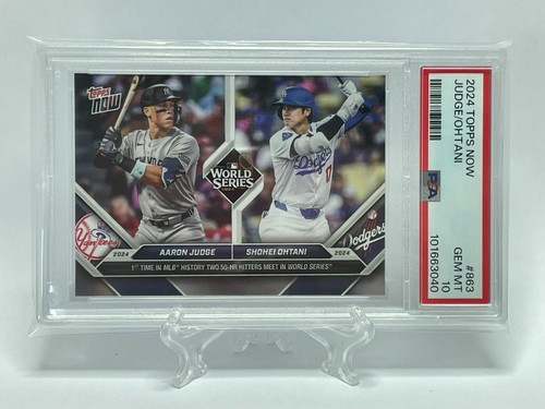 2024 Topps Now Shohei Ohtani/Aaron Judge World Series Card #863 PSA GEM MT 10 - Bild 2 von 4