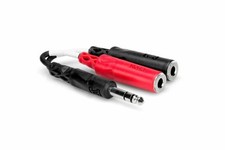 Hosa YPP-117 Stereo Breakout Cable - 1/4" TRS to Dual 1/4" TSF
