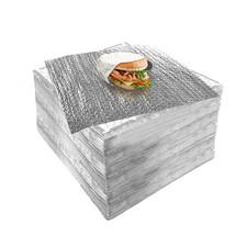 Insulation Sandwich Wrapping Paper Aluminum Foil Sheets - 200 Pack... Fast Ship
