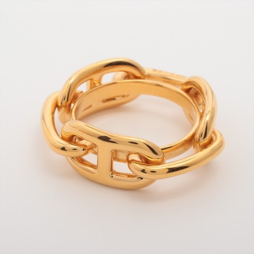 Gold GP Scarf Ring – Hermès Chaine d’Ancre Anchor Motif (Lucade) 2016 X Mark Box - Afbeelding 1 van 16