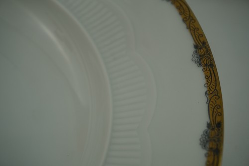 Seltmann Weiden 11073 Gold Black Trim (4) Soup Bowls, 9 7/8" (B63) - Picture 9 of 10