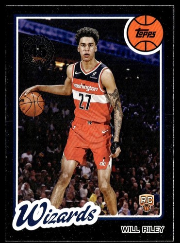 2025-26 Topps Flagship 45th Anniversary Will Riley RC Washington Wizards - Picture 1 of 2