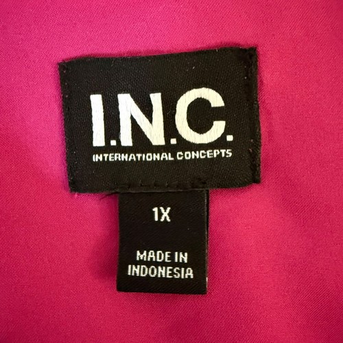 INC International Concepts Pleated-Sleeve Suplice-Neck Blouse Women's 1X New - Picture 11 of 14