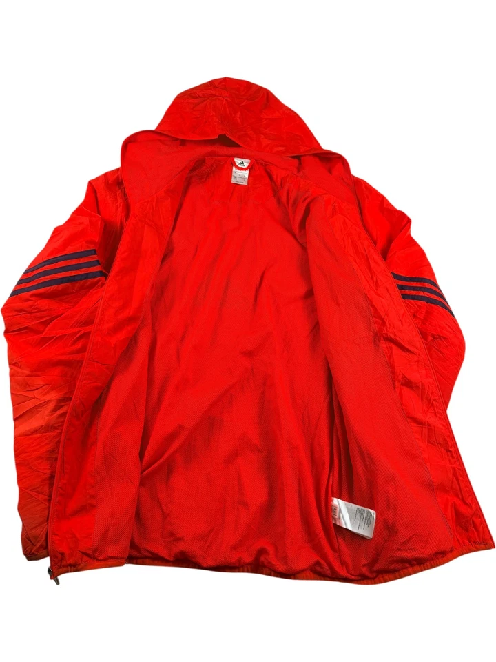 Adidas Boston Marathon Jacket Men's M Red Hooded Full Zip 2018 Athletic - Image 2 of 4