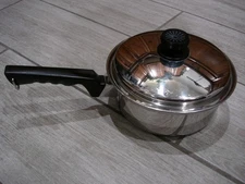 1st Edition CUTCO USA 2 Qt. Saucepan & Lid 5-Ply Aluminum Core Stainless MINT!