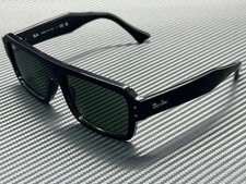 RAY BAN RB4454 667731 Black Green Unisex 56 mm Sunglasses