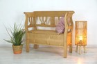 kleine Schwedenbank im Landhausstil Truhenbank in Weichholz "100 cm breit"