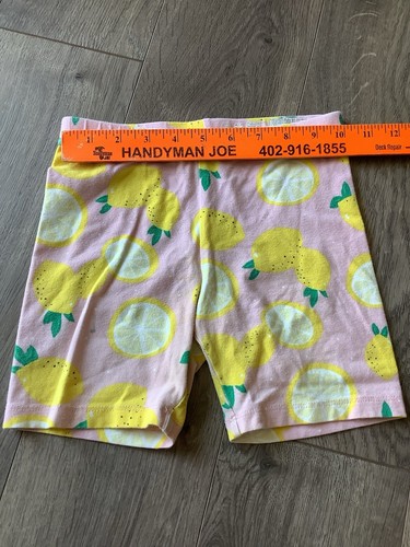Wonder Nation Youth Girls Size M Medium 7 8 Lemon Fruit Print Cotton Shorts GUC - Picture 7 of 9