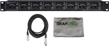 ART T8 Eight Channel Hum Eliminator w/ Geartree Cloth and 2 XLR Cables