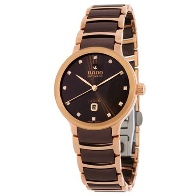 Rado Centrix Automatic Diamond Brown Dial Ladies Watch R30019732