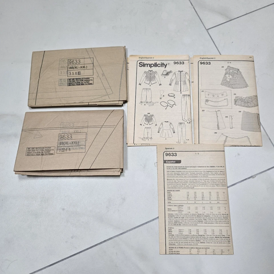 King Henry 8th Tudor Elizabethan Cape Coat Hat Costume Sewing Pattern 43-51 LARP - Image 4 of 4