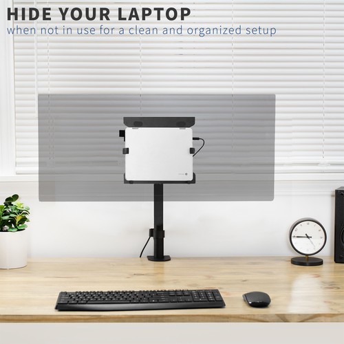 VIVO Universal Adjustable 10" to 15.6" Single Laptop VESA Arm Pole Mount - Picture 6 of 8