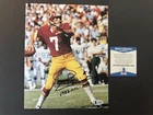 Joe Theismann Hot signed autographed Redskins legend 8x10 photo Beckett BAS coa