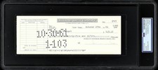Signed Marilyn Monroe Check  1961.  PSA/DNA Authenticated & Encapsulated