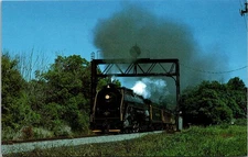 Blue Mountain & Reading R.R. Locomotive Number 2102 Postcard