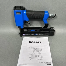New Kobalt KBAT161002 Pneumatic Pin Nailer 1 Inch 23 Gauge w/ Manual (#1101138)
